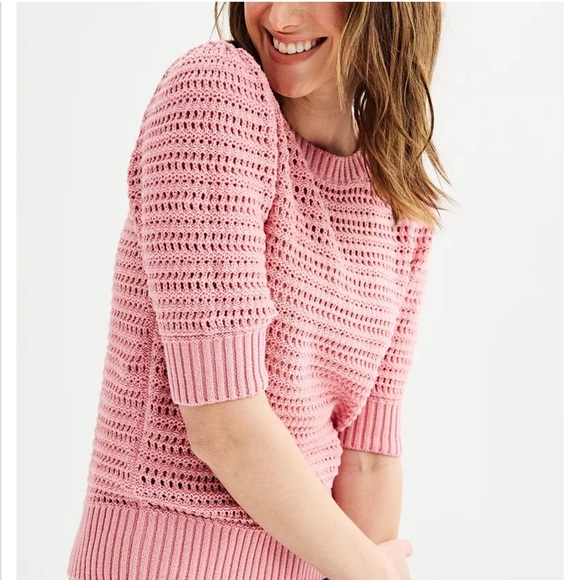 Sonoma Women’s BLACK Crochet Sweater, XL - Picture 3 of 6